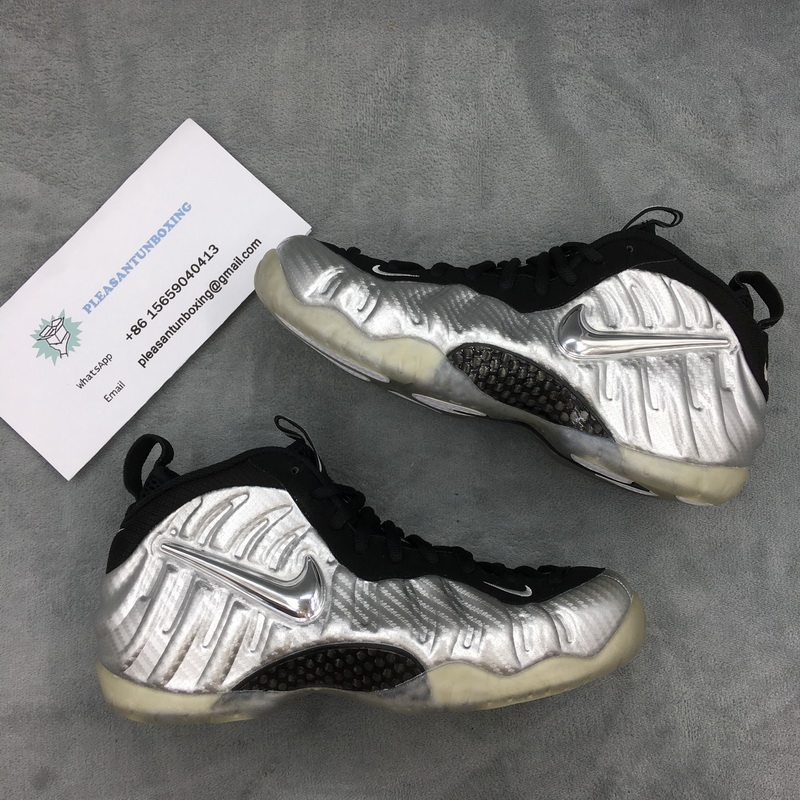 Authentic Nike Foamposite One Silver Surfer